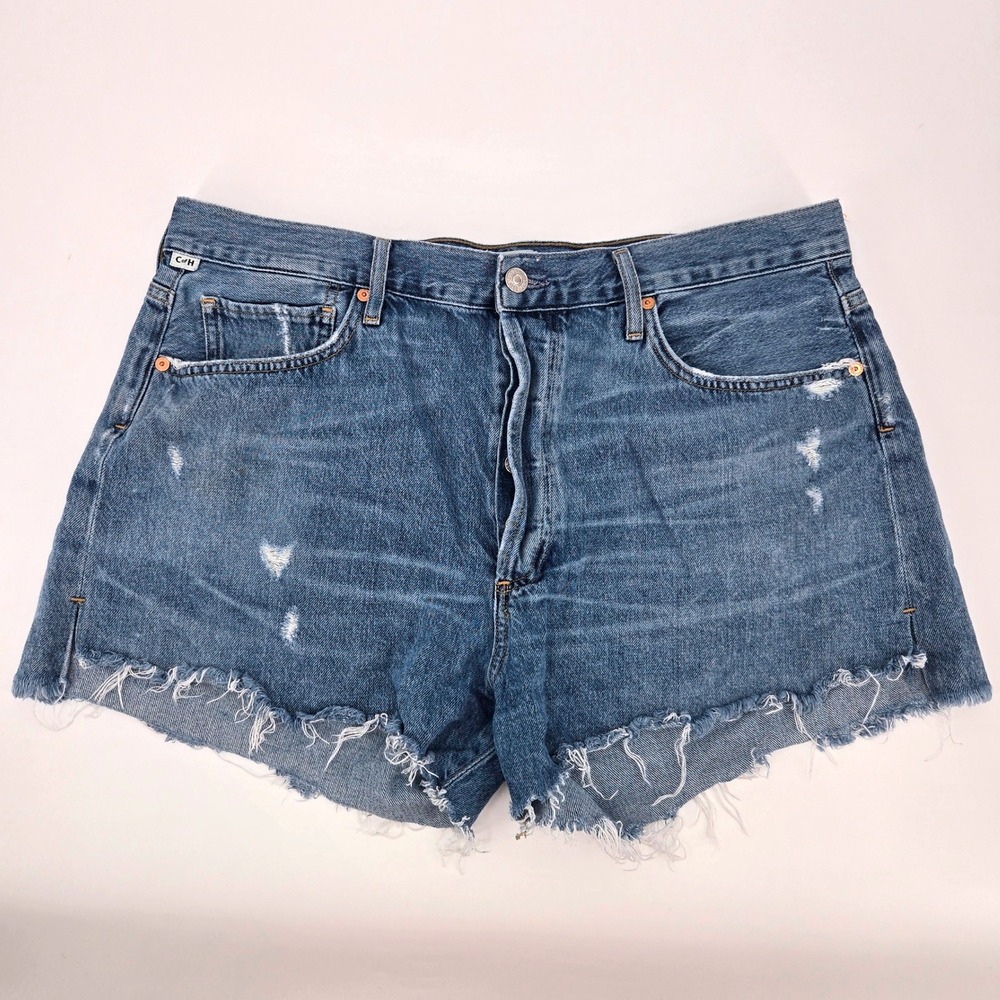 Citizens of Humanity Marlow Premium Jorts Vintage Cutoff Denim‎ Jean Shorts 32